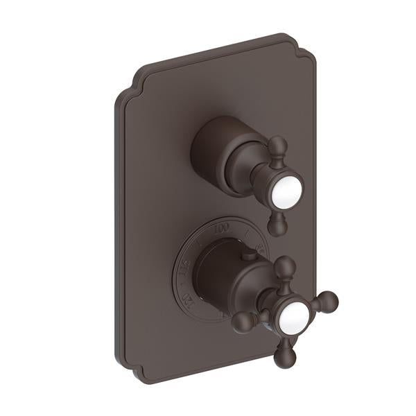 Newport Brass - Astor 1/2 Inch Square Thermostatic Trim Plate with Handle