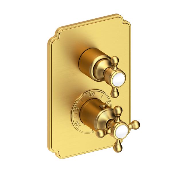 Newport Brass - Astor 1/2 Inch Square Thermostatic Trim Plate with Handle