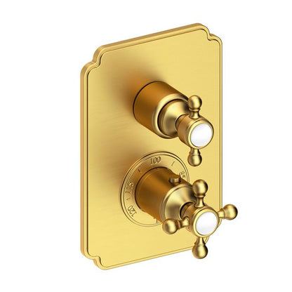 Newport Brass - Astor 1/2 Inch Square Thermostatic Trim Plate with Handle