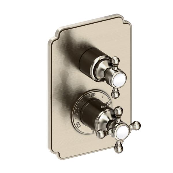 Newport Brass - Astor 1/2 Inch Square Thermostatic Trim Plate with Handle