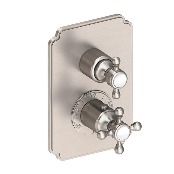Newport Brass - Astor 1/2 Inch Square Thermostatic Trim Plate with Handle