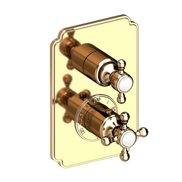 Newport Brass - Astor 1/2 Inch Square Thermostatic Trim Plate with Handle