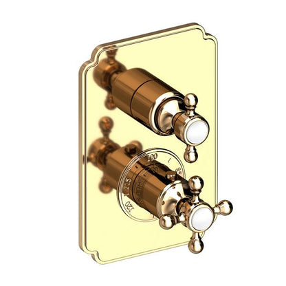 Newport Brass - Astor 1/2 Inch Square Thermostatic Trim Plate with Handle