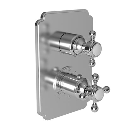 Newport Brass - Astor 1/2 Inch Square Thermostatic Trim Plate with Handle