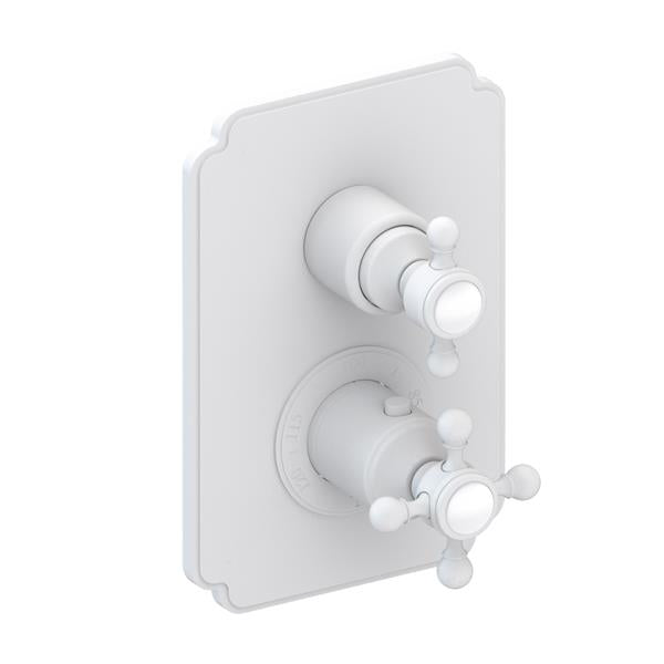 Newport Brass - Astor 1/2 Inch Square Thermostatic Trim Plate with Handle