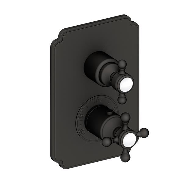 Newport Brass - Astor 1/2 Inch Square Thermostatic Trim Plate with Handle