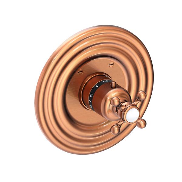Newport Brass - Astor 3/4 Inch Round Thermostatic Trim Plate with Handle