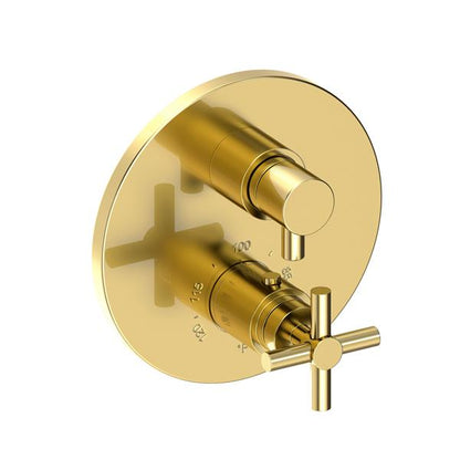 Newport Brass - East Linear 1/2 Inch Round Thermostatic Trim Plate with Handle