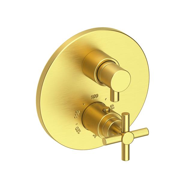 Newport Brass - East Linear 1/2 Inch Round Thermostatic Trim Plate with Handle