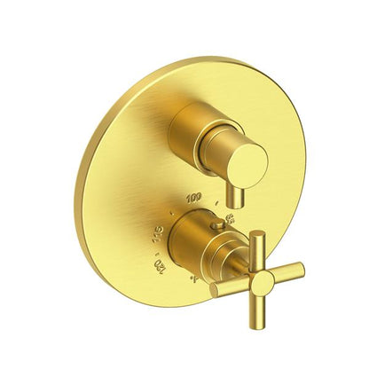 Newport Brass - East Linear 1/2 Inch Round Thermostatic Trim Plate with Handle