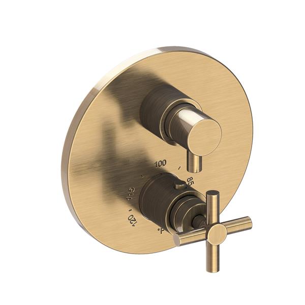 Newport Brass - East Linear 1/2 Inch Round Thermostatic Trim Plate with Handle