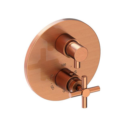 Newport Brass - East Linear 1/2 Inch Round Thermostatic Trim Plate with Handle