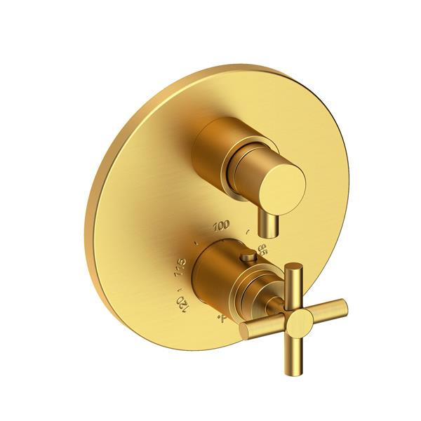 Newport Brass - East Linear 1/2 Inch Round Thermostatic Trim Plate with Handle