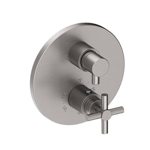 Newport Brass - East Linear 1/2 Inch Round Thermostatic Trim Plate with Handle