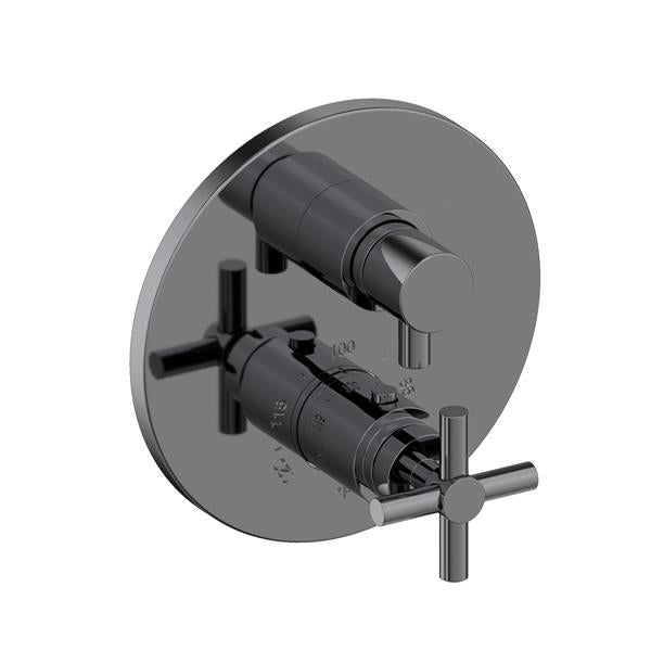 Newport Brass - East Linear 1/2 Inch Round Thermostatic Trim Plate with Handle