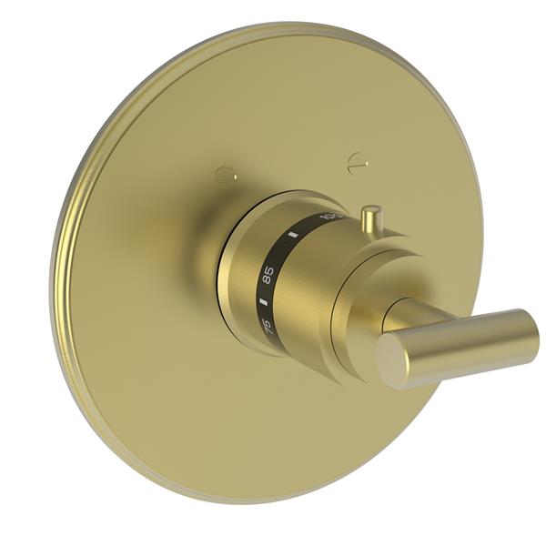 Newport Brass - East Linear 3/4 Inch Round Thermostatic Trim Plate with Handle