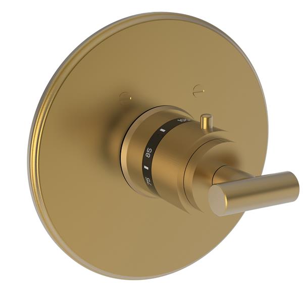 Newport Brass - East Linear 3/4 Inch Round Thermostatic Trim Plate with Handle