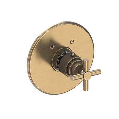 Newport Brass - East Linear 3/4 Inch Round Thermostatic Trim Plate with Handle