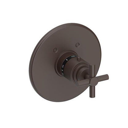 Newport Brass - East Linear 3/4 Inch Round Thermostatic Trim Plate with Handle
