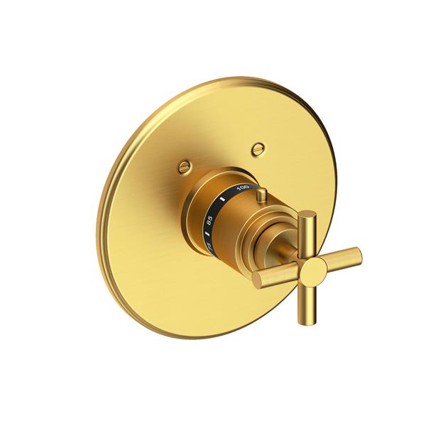 Newport Brass - East Linear 3/4 Inch Round Thermostatic Trim Plate with Handle