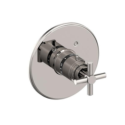 Newport Brass - East Linear 3/4 Inch Round Thermostatic Trim Plate with Handle