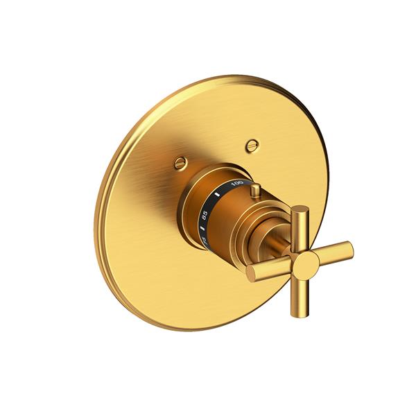 Newport Brass - East Linear 3/4 Inch Round Thermostatic Trim Plate with Handle