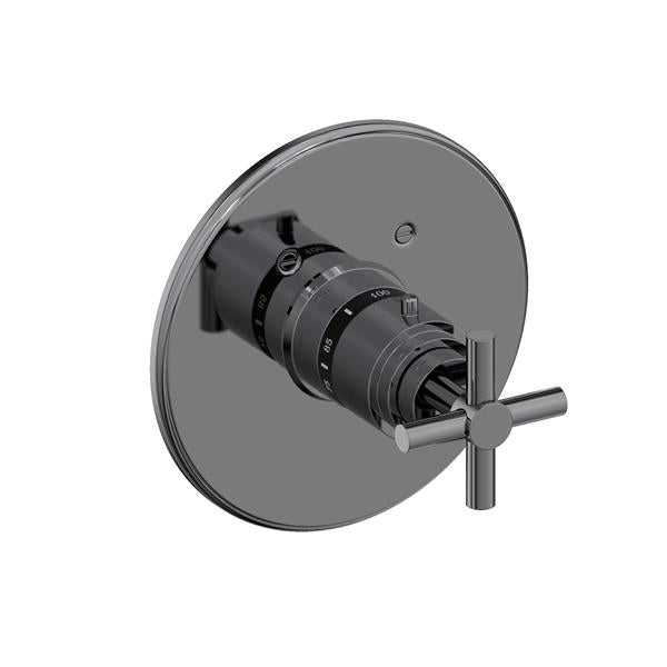 Newport Brass - East Linear 3/4 Inch Round Thermostatic Trim Plate with Handle