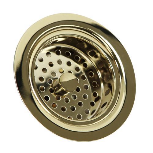 Nantucket Sinks - Polished Brass 3.5 Inch Kitchen Drain