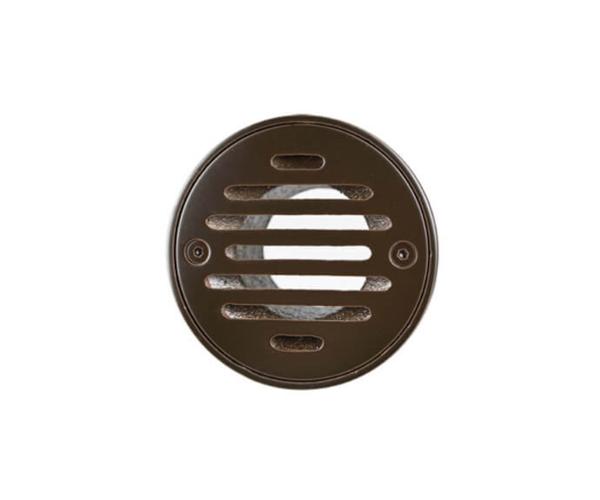 Mountain Plumbing - 4 Inch Round Solid Nickel Bronze Plated Grid Shower Drain