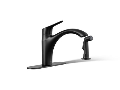 Kohler - Rival Single-Handle Kitchen Sink Faucet With Side Sprayer