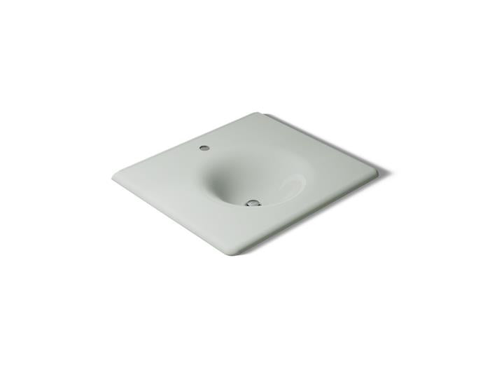 Kohler - Iron/Impressions 25 Inch Enameled Cast Iron Vanity Top With Integrated Round Sink - Single Hole