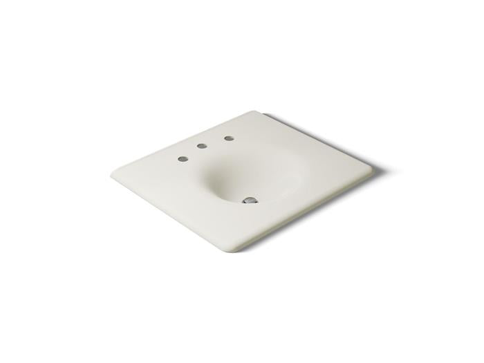 Kohler - Iron/Impressions 25 Inch Enameled Cast Iron Vanity Top With Integrated Round Sink - 8Cc Holes