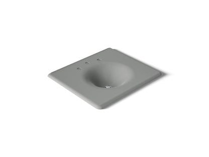 Kohler - Iron/Impressions 25 Inch Enameled Cast Iron Vanity Top With Integrated Round Sink - 8Cc Holes