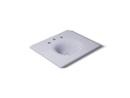 Kohler - Iron/Impressions 25 Inch Enameled Cast Iron Vanity Top With Integrated Round Sink - 8Cc Holes