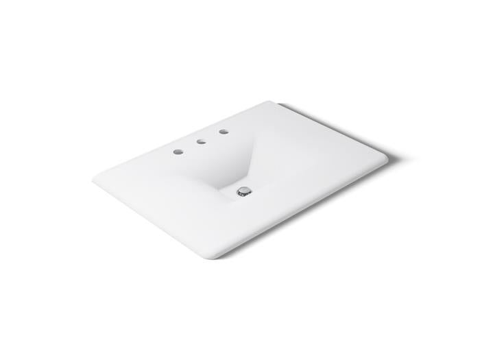 Kohler - Iron/Impressions 31 Inch Enameled Cast Iron Vanity Top With Integrated Rectangular Sink - 8Cc Holes