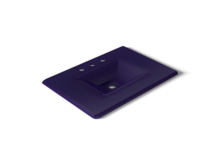 Kohler - Iron/Impressions 31 Inch Enameled Cast Iron Vanity Top With Integrated Rectangular Sink - 8Cc Holes