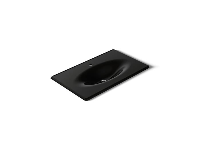 Kohler - Iron/Impressions 37 Inch Enameled Cast Iron Vanity Top With Integrated Oval Sink - Single Hole