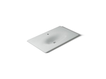 Kohler - Iron/Impressions 37 Inch Enameled Cast Iron Vanity Top With Integrated Oval Sink - Single Hole