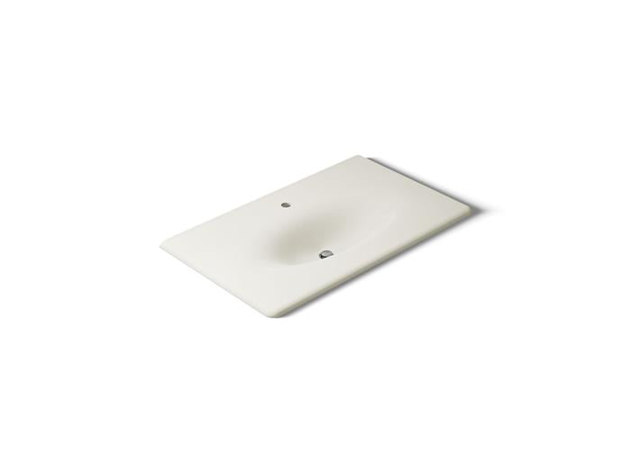 Kohler - Iron/Impressions 37 Inch Enameled Cast Iron Vanity Top With Integrated Oval Sink - Single Hole