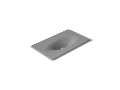 Kohler - Iron/Impressions 37 Inch Enameled Cast Iron Vanity Top With Integrated Oval Sink - Single Hole