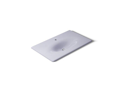 Kohler - Iron/Impressions 37 Inch Enameled Cast Iron Vanity Top With Integrated Oval Sink - Single Hole