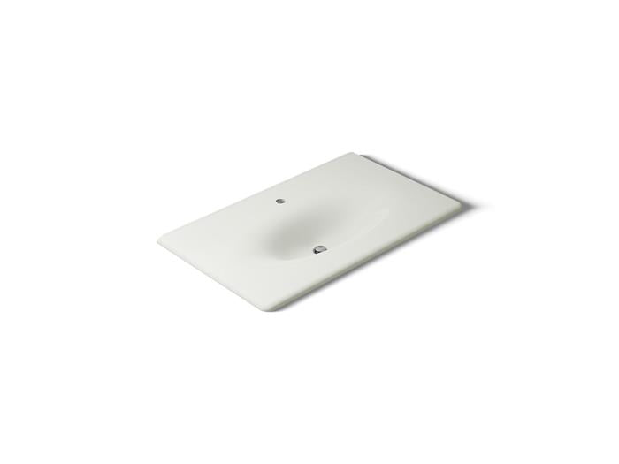 Kohler - Iron/Impressions 37 Inch Enameled Cast Iron Vanity Top With Integrated Oval Sink - Single Hole