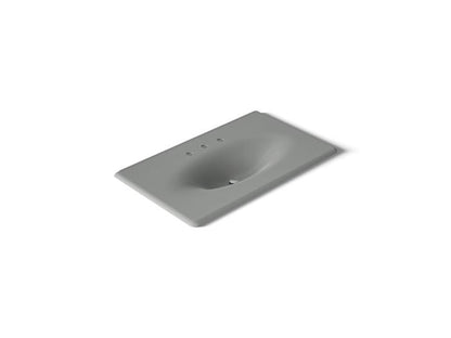 Kohler - Iron/Impressions 37 Inch Enameled Cast Iron Vanity Top With Integrated Oval Sink - 8Cc Holes