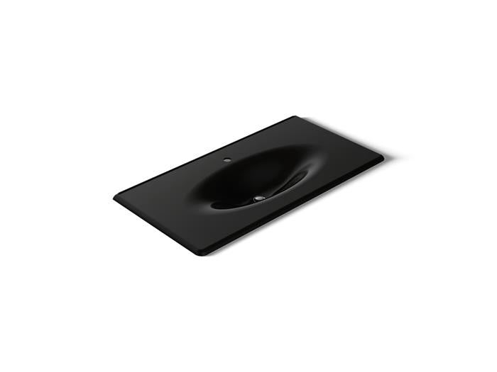 Kohler - Iron/Impressions 43 Inch Enameled Cast Iron Vanity Top With Integrated Oval Sink - Single Hole