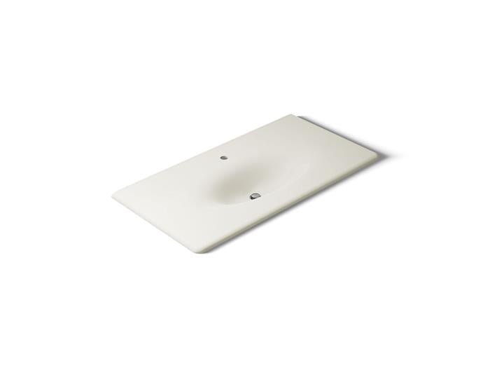 Kohler - Iron/Impressions 43 Inch Enameled Cast Iron Vanity Top With Integrated Oval Sink - Single Hole