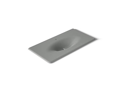 Kohler - Iron/Impressions 43 Inch Enameled Cast Iron Vanity Top With Integrated Oval Sink - Single Hole