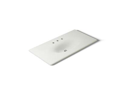 Kohler - Iron/Impressions 43 Inch Enameled Cast Iron Vanity Top With Integrated Oval Sink - 8Cc Holes