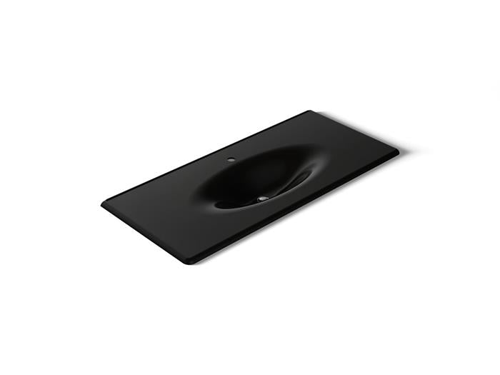 Kohler - Iron/Impressions 49 Inch Enameled Cast Iron Vanity Top With Integrated Oval Sink - Single Hole