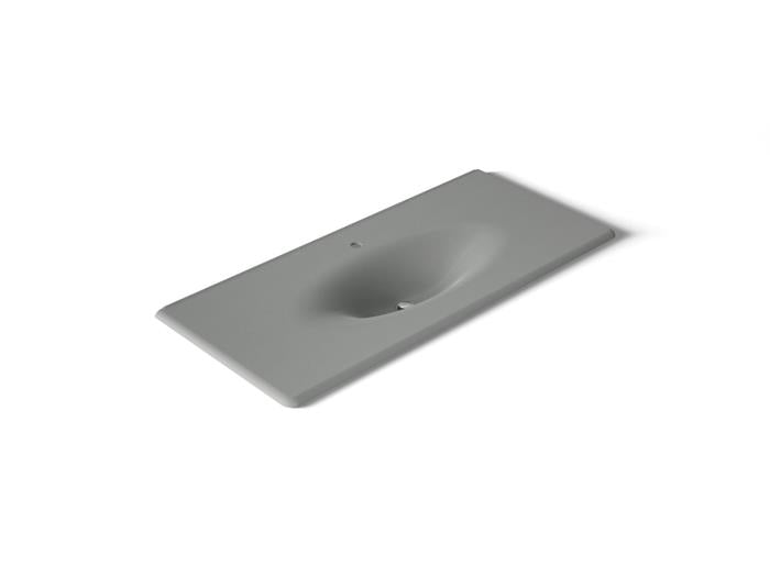 Kohler - Iron/Impressions 49 Inch Enameled Cast Iron Vanity Top With Integrated Oval Sink - Single Hole