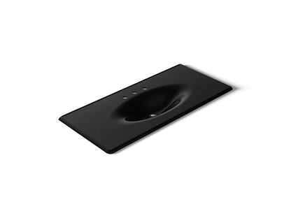 Kohler - Iron/Impressions 49 Inch Enameled Cast Iron Vanity Top With Integrated Oval Sink - 8Cc Holes